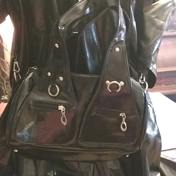 Mili vinyl coat & Xinahidai vinyl bag
